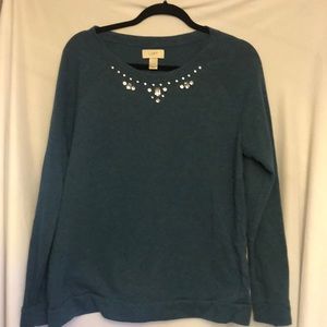 Cute Loft embellished sweatshirt size XL